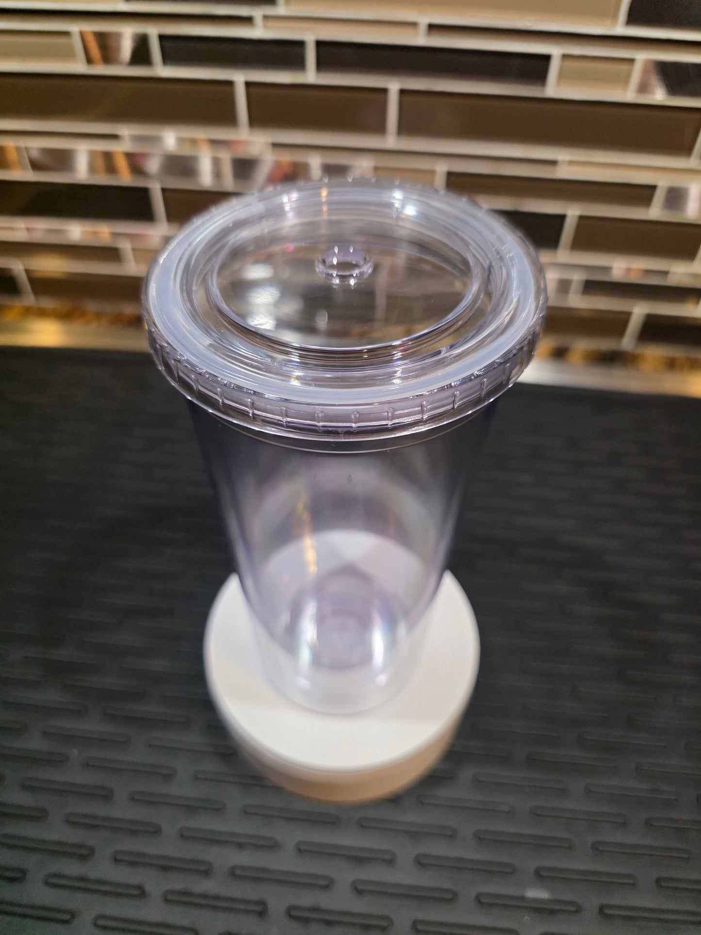 20oz Acrylic Tapered Snow Globe