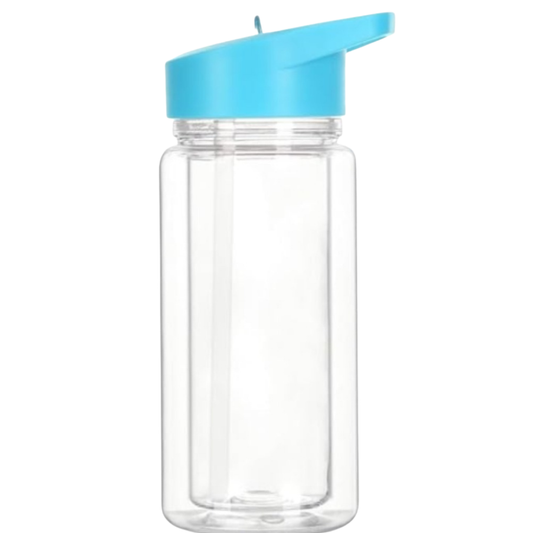 10oz Plastic Snow Globe Tumbler - BLUE