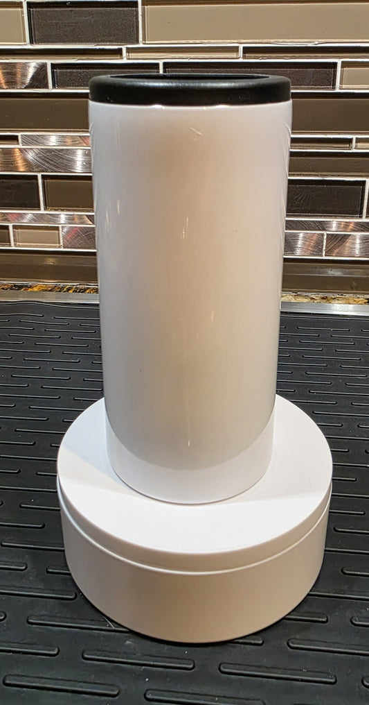 12oz WHITE Can Cooler - Regular Cans