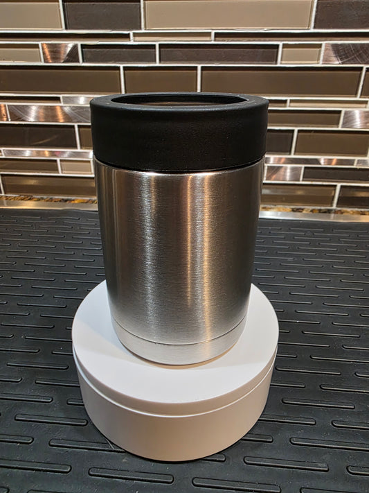 12oz Silver SS Can Cooler - Regular Cans