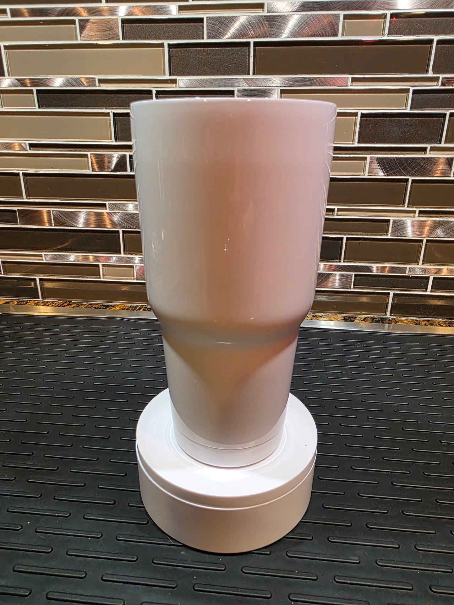 30oz WHITE SS Curved TUMBLER