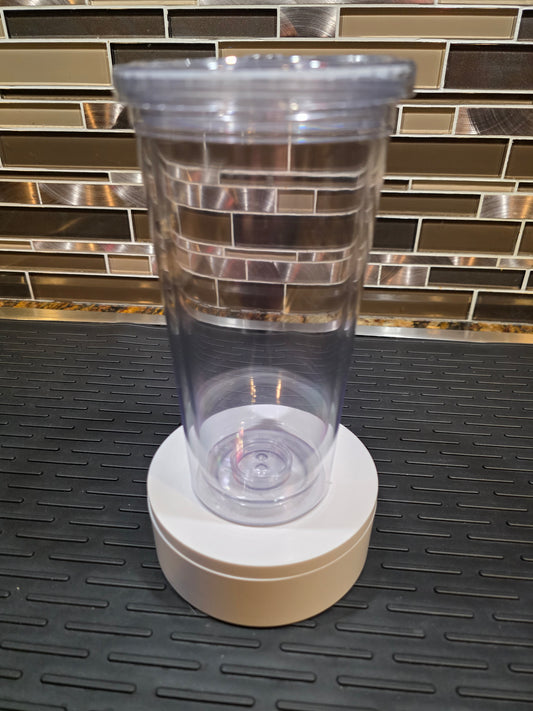 20oz Acrylic Tapered Snow Globe