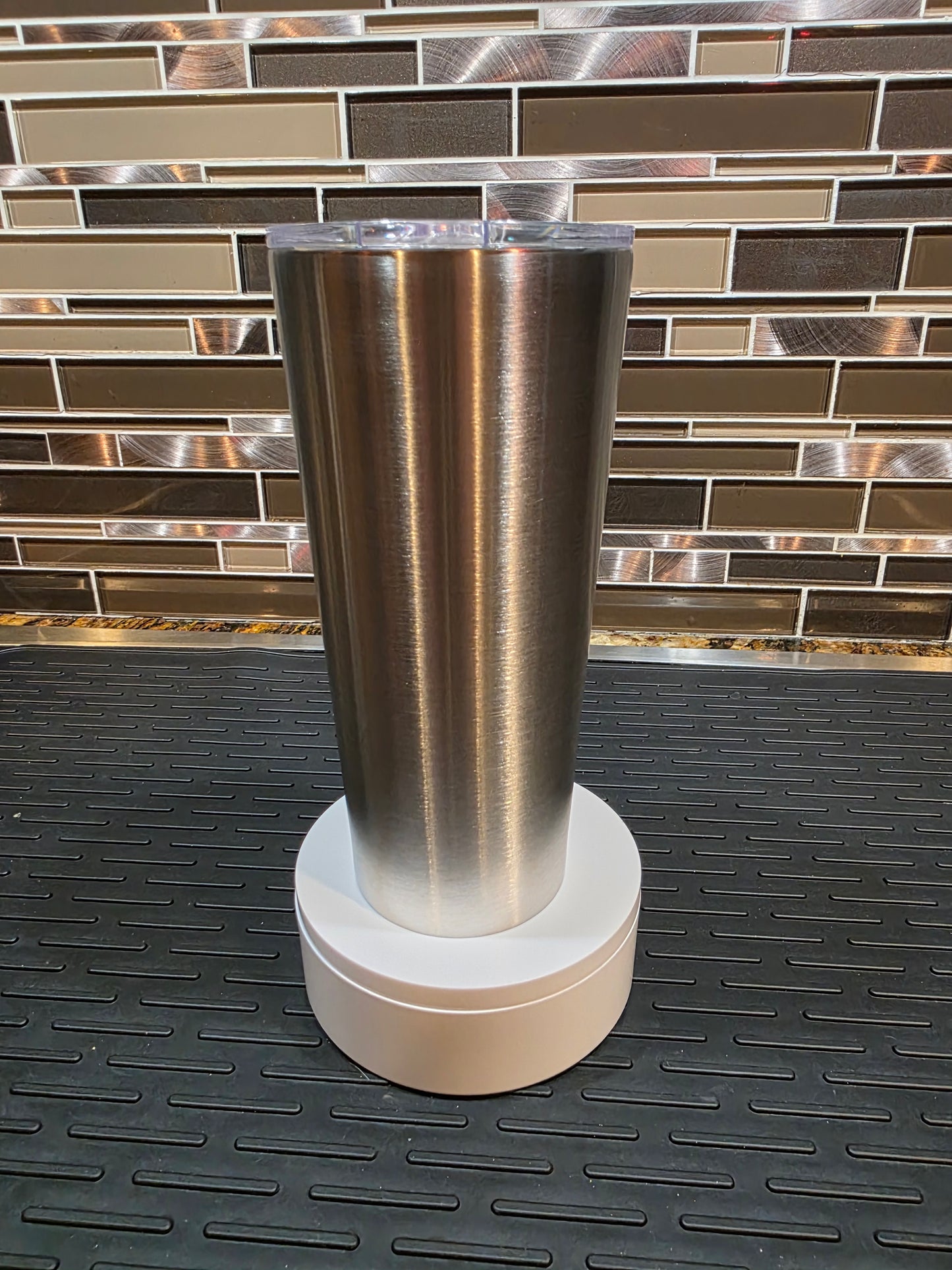 24oz SILVER SS TAPERED Tumbler