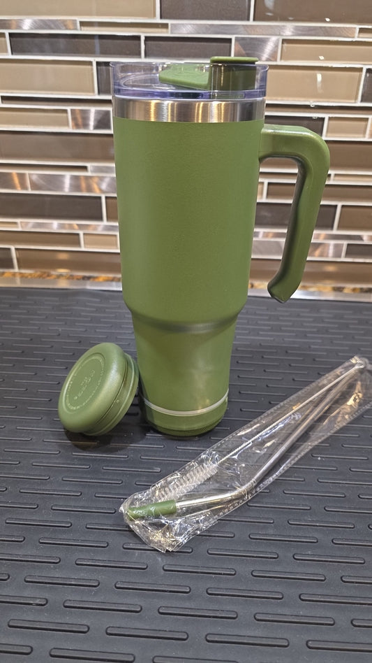 30oz HUNTER GREEN Stainless Steel Bluetooth Tumbler